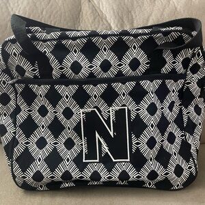 Black and White Geometric Tote Bag
